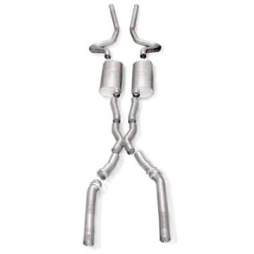 Picture of Stainless Works Chevy Chevelle Small-Big Block 1968-72 Exhaust 3in System with X-pipe