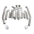 Picture of Stainless Works 2005-06 GTO 3in Catback Chambered Mufflers X-Pipe