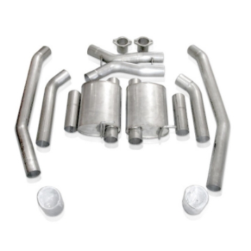 Picture of Stainless Works 2005-06 GTO 3in Catback Chambered Mufflers X-Pipe