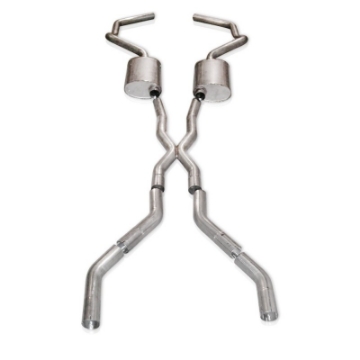 Picture of Stainless Works Chevy Camaro 1967-69 Exhaust 2-5in Stainless with X-Pipe