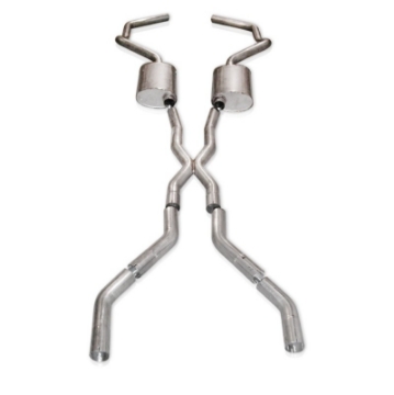 Picture of Stainless Works Chevy Camaro 1967-69 Exhaust 2-5in Stainless with X-Pipe