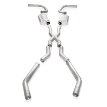 Picture of Stainless Works Chevy Camaro 1967-69 Exhaust 3in Stainless with X-Pipe