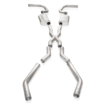 Picture of Stainless Works Chevy Camaro 1967-69 Exhaust 3in Stainless with X-Pipe