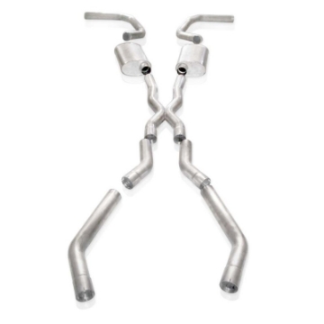 Picture of Stainless Works Chevy Camaro 1967-69 Exhaust 3in Stainless with X-Pipe