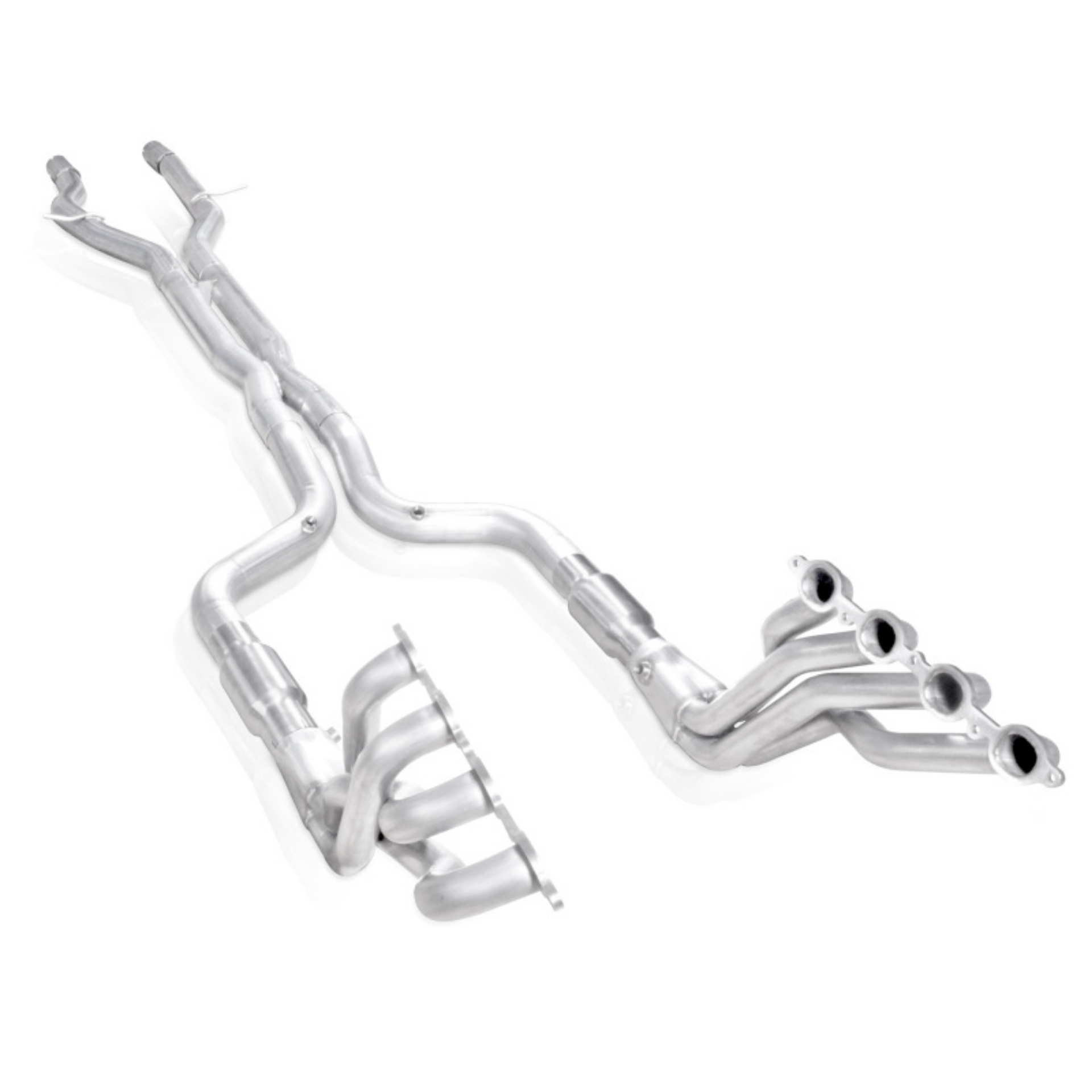 Picture of Stainless Works 2016-18 Cadillac CTS-V Sedan Headers 2in Primaries 3in Catted Leads Into X-Pipe