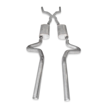 Picture of Stainless Works Chevy Chevelle LS1 Hot Rod 1968-72 Exhaust 3in Stainless Turbo Mufflers