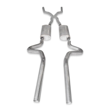 Picture of Stainless Works Chevy Chevelle LS1 Hot Rod 1968-72 Exhaust 3in Stainless Turbo Mufflers