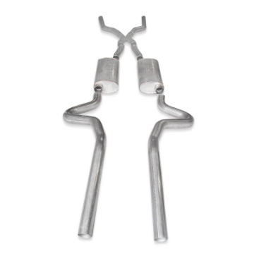 Picture of Stainless Works Chevy Chevelle LS1 Hot Rod 1968-72 Exhaust 3in Stainless Turbo Mufflers