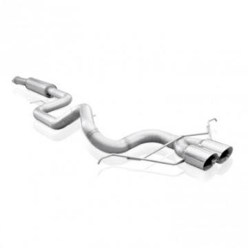 Picture of Stainless Works 2013-18 Ford Focus ST 3in Catback Vintage Round Muffler 4in Tips