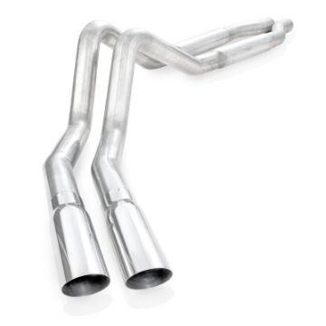 Picture of Stainless Works 2011-14 F-150 5-0L 3in Exhaust S-Tube Mufflers Behind Passenger Rear Tire Exit