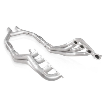 Picture of Stainless Works 2007-10 Shelby GT500 Headers 1-7-8in Primaries High-Flow Cats 3in H-Pipe
