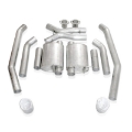 Picture of Stainless Works 2004 GTO 3in Catback Chambered Mufflers X-Pipe Wide Oval Tip