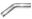 Picture of Stainless Works 5in 45 degree mandrel bend