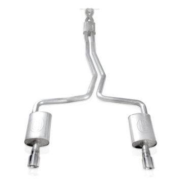 Picture of Stainless Works 2010-18 Ford Taurus SHO V6 2-1-2in Catback Chambered Mufflers X-Pipe