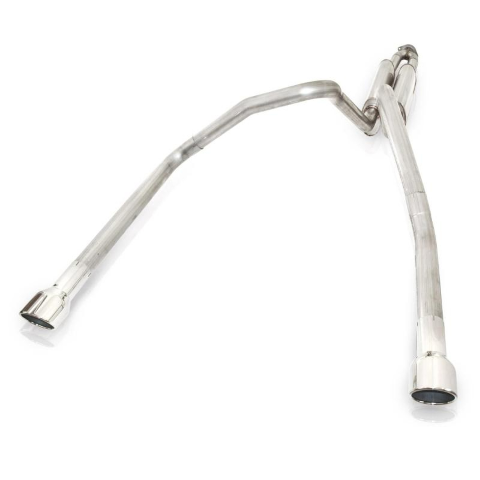 Picture of Stainless Works 2006-09 Trailblazer SS 6-0L 2-1-2in S-Tube Exhaust X-Pipe Center Bumper Exit