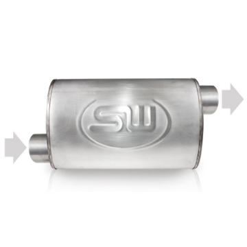 Picture of Stainless Works 2in ID OFFSET INLET- 2in OD OFFSET OUTLET ON OPPOSITE SIDES 4inX8in