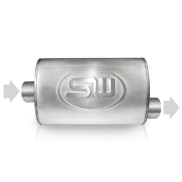 Picture of Stainless Works 3in ID CENTER INLET- 3in OD OFFSET OUTLET 5inX9in
