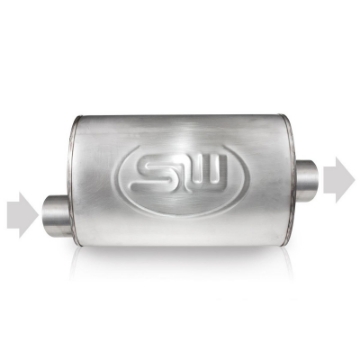 Picture of Stainless Works 3in ID OFFSET INLET- 3in OD CENTER OUTLET 5inX9in