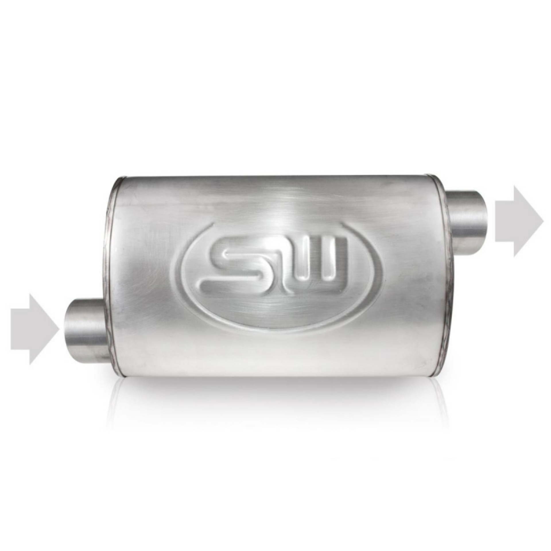 Picture of Stainless Works 3in ID OFFSET INLET- 3in OD OFFSET OUTLET ON OPPOSITE SIDES 5inX9in