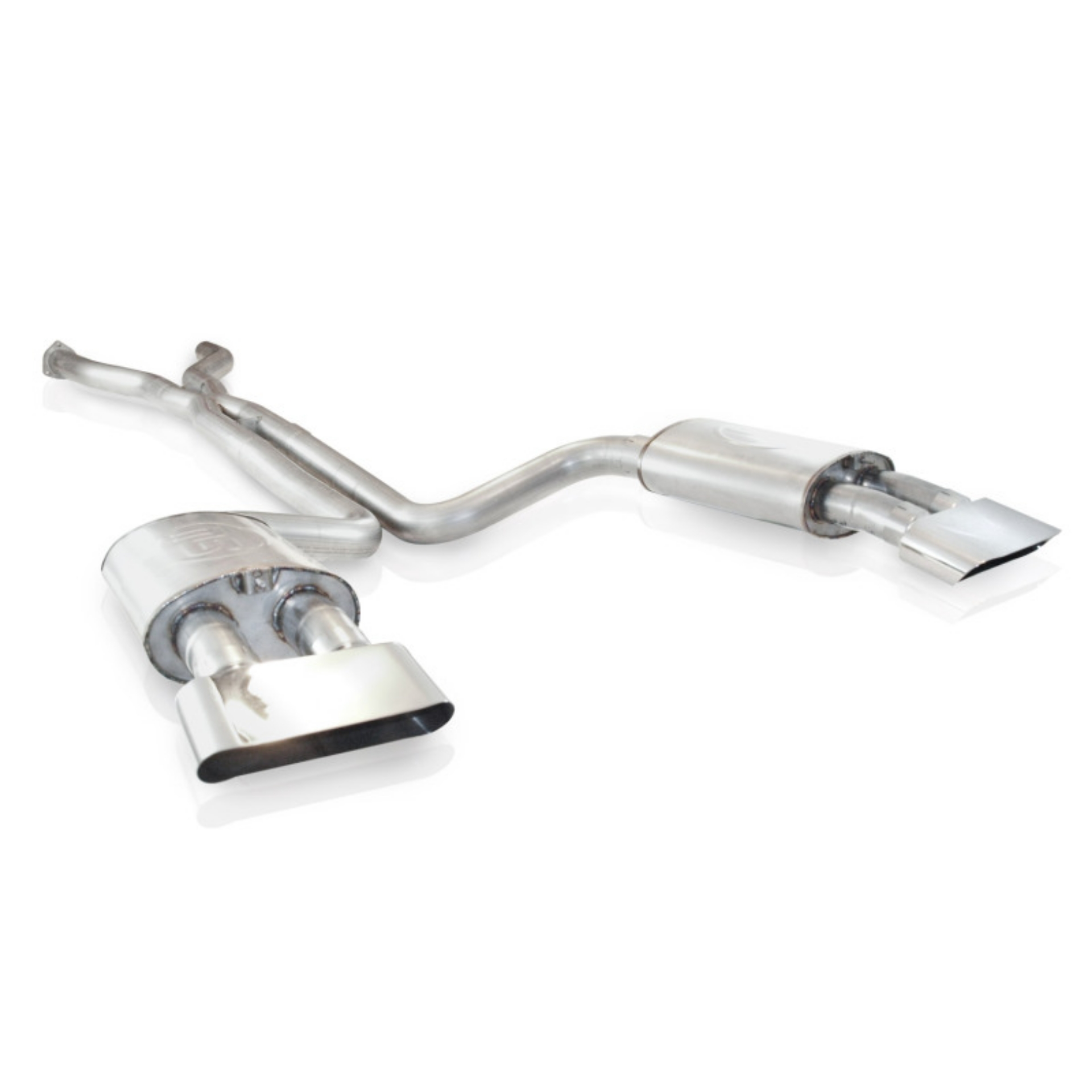 Picture of Stainless Works 1990-95 Corvette ZR1 3in Exhaust X-Pipe S-Tube Mufflers Polished Tips