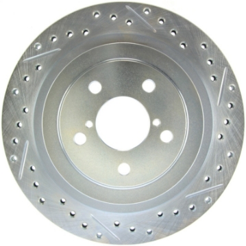 Picture of StopTech Select Sport 05-09 Subaru Legacy Select Slotted & Drilled Vented Left Rear Brake Rotor