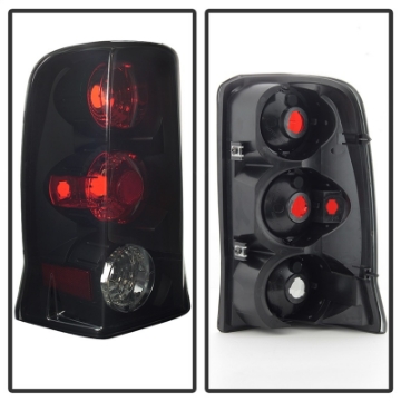 Picture of Spyder Cadillac Escalade 02-06 Euro Tail Lights Black Smoke ALT-YD-CE02-BSM