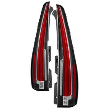 Picture of xTune 07-14 Cadillac Escalade Black LED 2in1 Tail Lights - ALT-JH-CAESC07-2IN1LED-BK