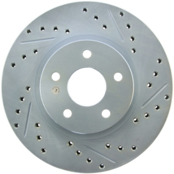 Picture of StopTech Select Sport 13-15 Subaru BRZ Slotted - Drilled Left Front Rotor