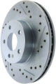 Picture of StopTech Select Sport 13-15 Subaru BRZ Slotted - Drilled Left Front Rotor