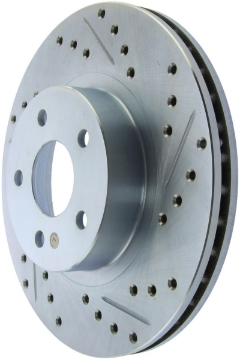 Picture of StopTech Select Sport 13-15 Subaru BRZ Slotted - Drilled Left Front Rotor