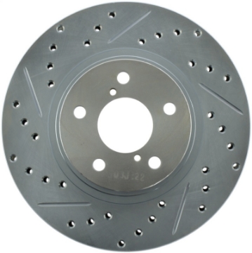 Picture of StopTech Select Sport 13-15 Subaru BRZ Slotted - Drilled Right Front Rotor