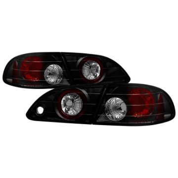 Picture of Spyder Toyota Corolla 98-02 Euro Tail Lights Black Smoke ALT-YD-TC98-BSM