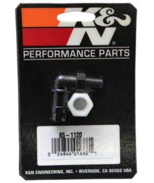 Picture of K&N Air Filter Vent Kit - White - 90 Degree Plastic 0-50in Flange 1-75in H 1-75in L