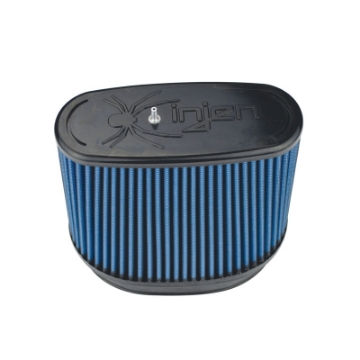 Picture of Injen NanoWeb Dry Air Filter 6-70x4-54 Oval neck- 7-69 x 5-68 Base- 7-25 Tall w-Barb Fit - 70 Pleat