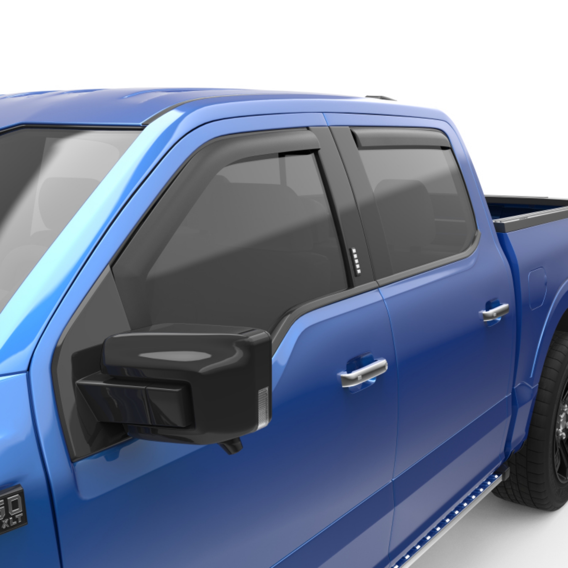 Picture of EGR 15+ Ford F150 Crew Cab In-Channel Window Visors - Set of 4 - Matte 573495