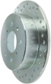 Picture of StopTech Select Sport 92-00 Honda Civic Drilled and Slotted 1-Piece Rear Passenger Side Brake Rotor