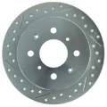 Picture of StopTech Select Sport 92-00 Honda Civic Drilled and Slotted 1-Piece Rear Passenger Side Brake Rotor