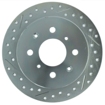 Picture of StopTech Select Sport 92-00 Honda Civic Drilled and Slotted 1-Piece Rear Passenger Side Brake Rotor