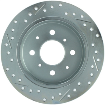 Picture of StopTech Select Sport 92-00 Honda Civic Drilled-Slotted Vented 1-Piece Rear Driver Side Brake Rotor