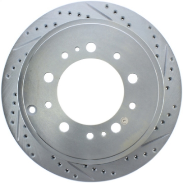 Picture of StopTech Select Sport 13-17 Toyota Land Cruiser Sport Drilled - Slotted Rear Driver-Side Brake Rotor
