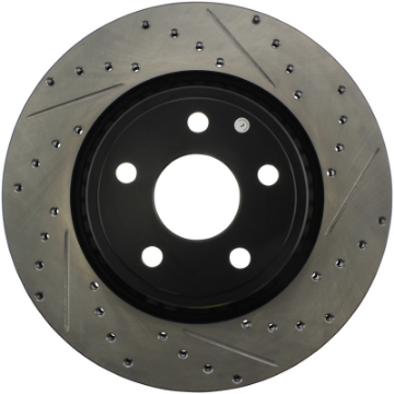 Picture of StopTech 11-12 Dodge Durango Sport Drilled & Slotted Front Driver-Side Brake Rotor
