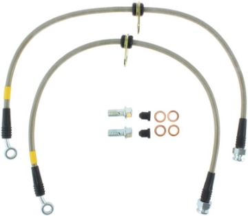 Picture of StopTech 02-05 Honda Civic Stainless Steel Front Brake Line Kit