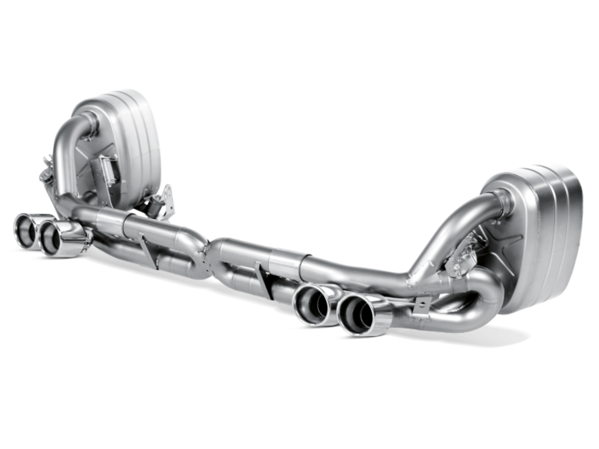 Picture of Akrapovic 08-12 Porsche 911 Carrera S-4-4S-GTS Slip-On Race Line Titanium w- Titanium Tips