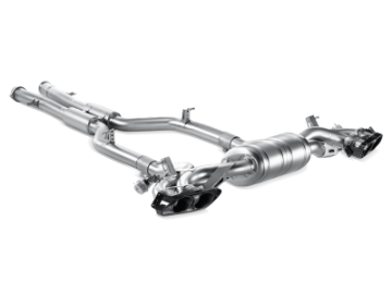 Picture of Akrapovic 10-14 AMG SLS Coupe-Roadster Evolution Line Cat Back Titanium w- Carbon Tips