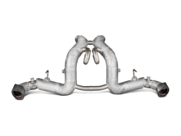 Picture of Akrapovic 16-17 McLaren 540C 570S Slip-On Line Titanium w- Carbon Tips