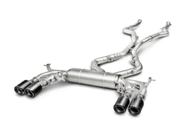 Picture of Akrapovic 15-17 BMW X5M F85 Evolution Line Cat Back Titanium w- Carbon Tips