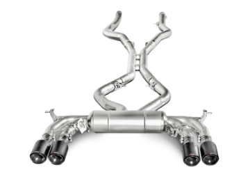 Picture of Akrapovic 15-17 BMW X5M F85 Evolution Line Cat Back Titanium w- Carbon Tips