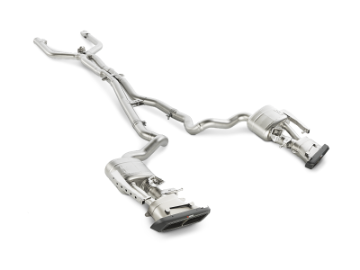 Picture of Akrapovic 15-17 AMG C63 Estate Evolution Line Cat Back Titanium w- Carbon Tips Req- Link Pipe