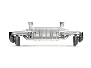 Picture of Akrapovic 16-16 Lamborghini Huracan LP 580-2 Coupe-Spyder Slip-On Line Titanium w- Carbon Tips