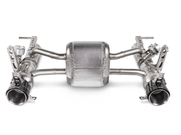 Picture of Akrapovic 16-17 Ferrari 488 GTB-488 Spyder Slip-On Line Titanium w- Carbon Tips